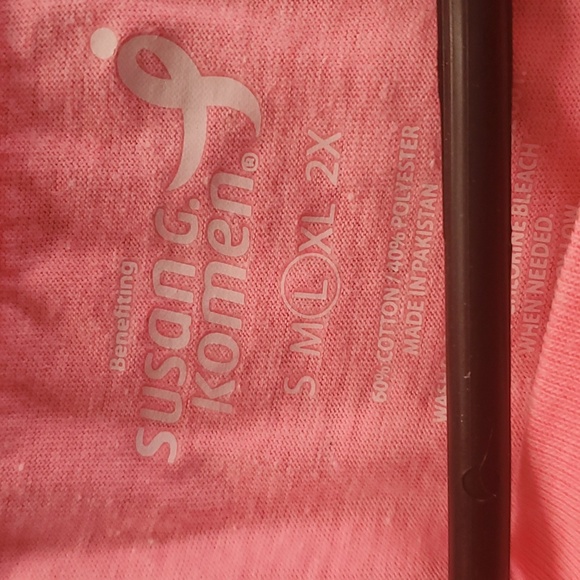 2/$8 Susan G Kolmen Breast Cancer Shirt - Picture 3 of 3